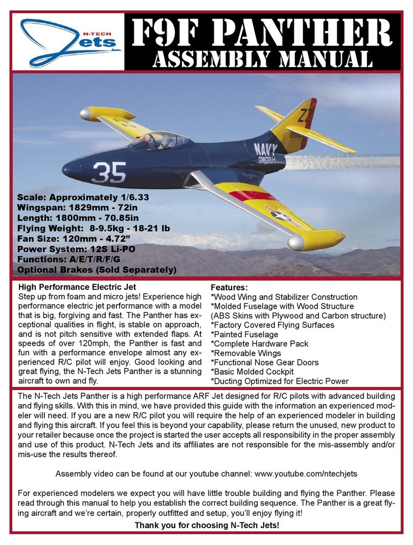 N-Tech Jets F9F Panther Assembly manual