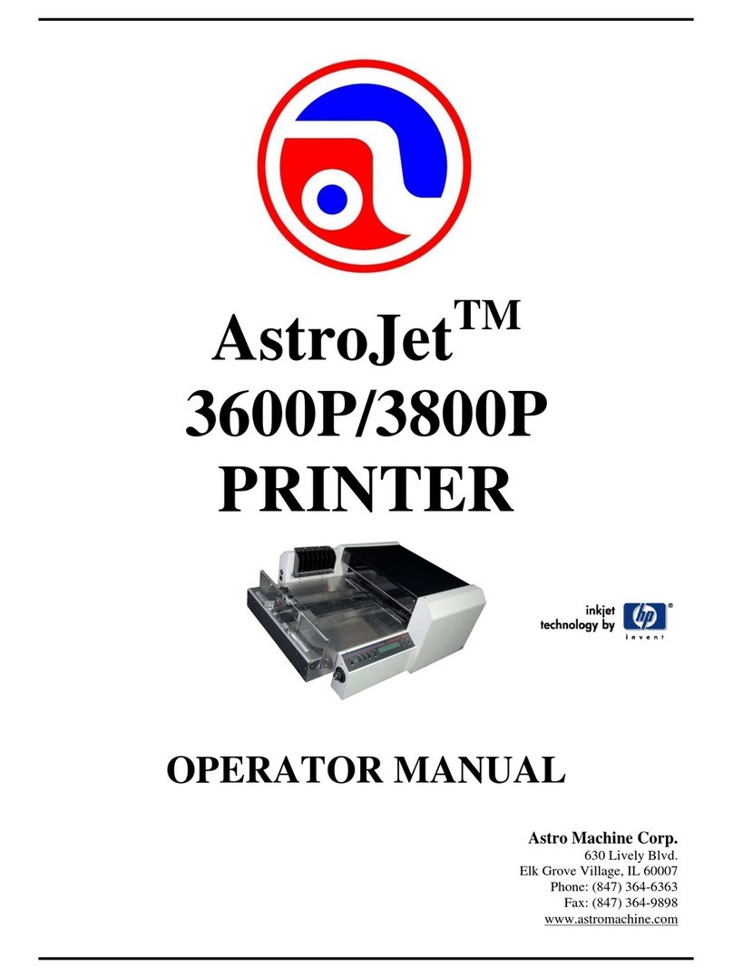 AstroJet 3600P? 3800P User manual AstroJet 3600P? 3800P User manual