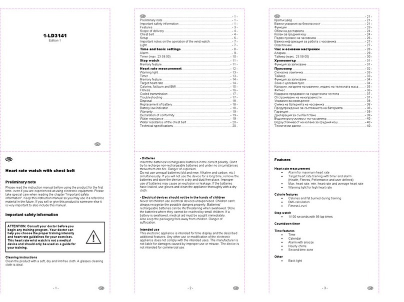 Crivit 1-LD3141 instruction manual
