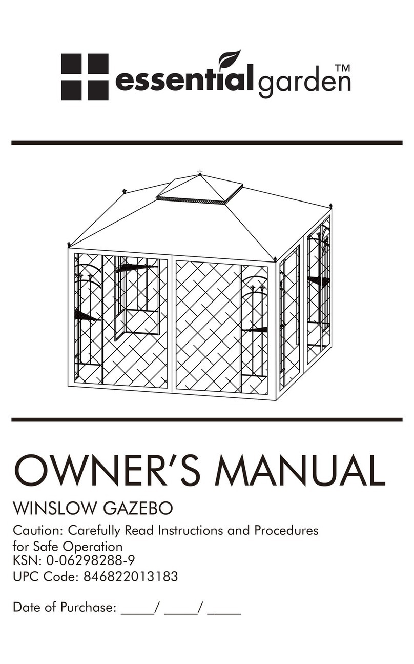 Essential Garden WINSLOW GAZEBO User manual