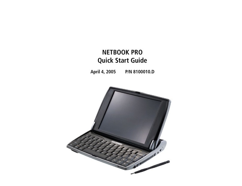 Psion Teklogix Netbook Pro none quick start guide