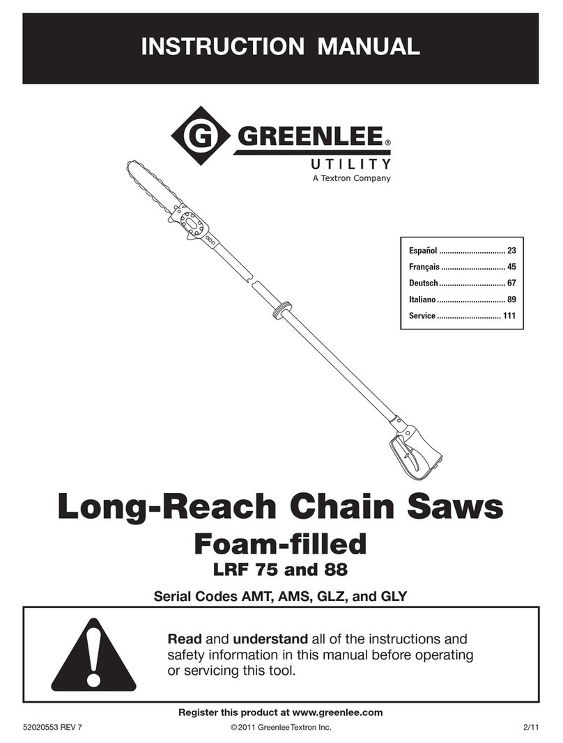 Greenlee LRF 75 instruction manual