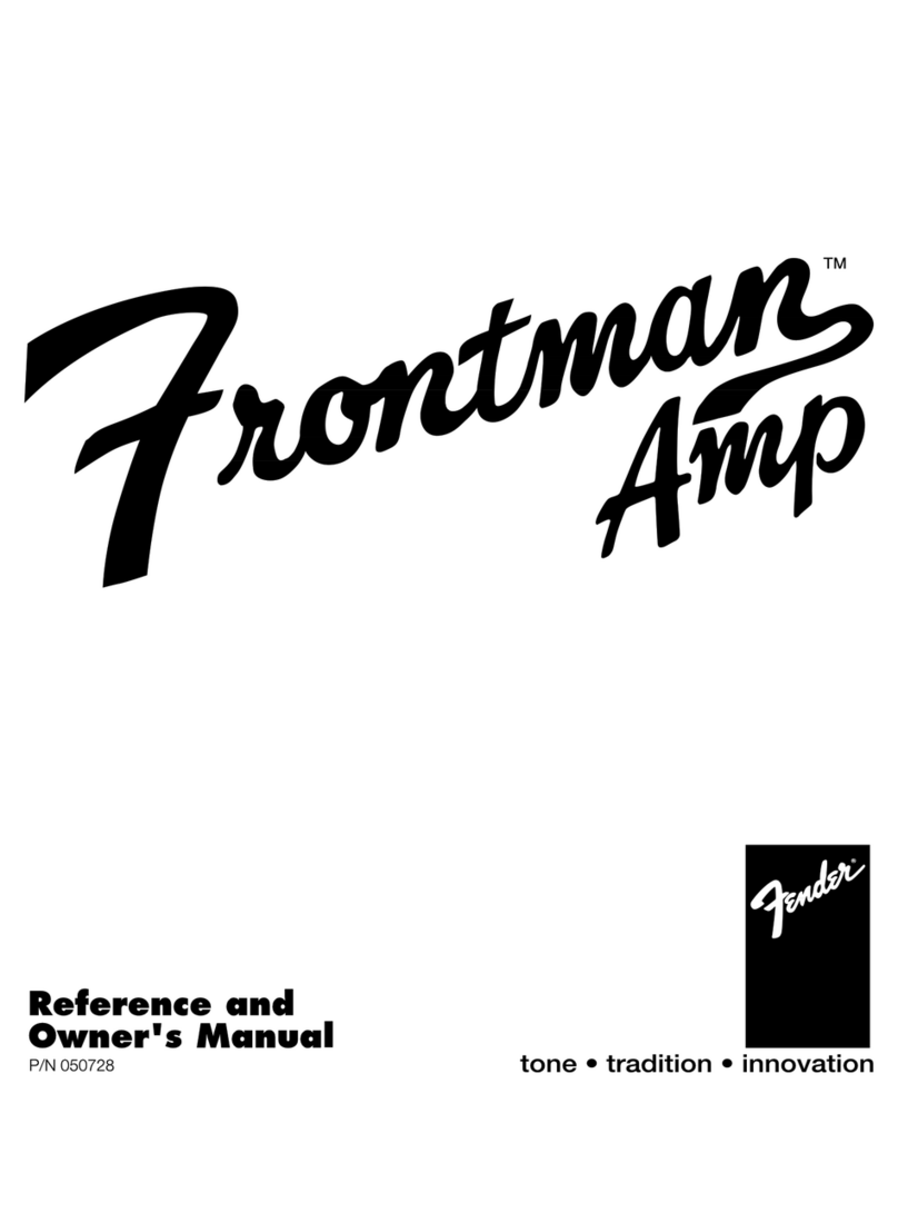 Fender Frontman Amp User manual
