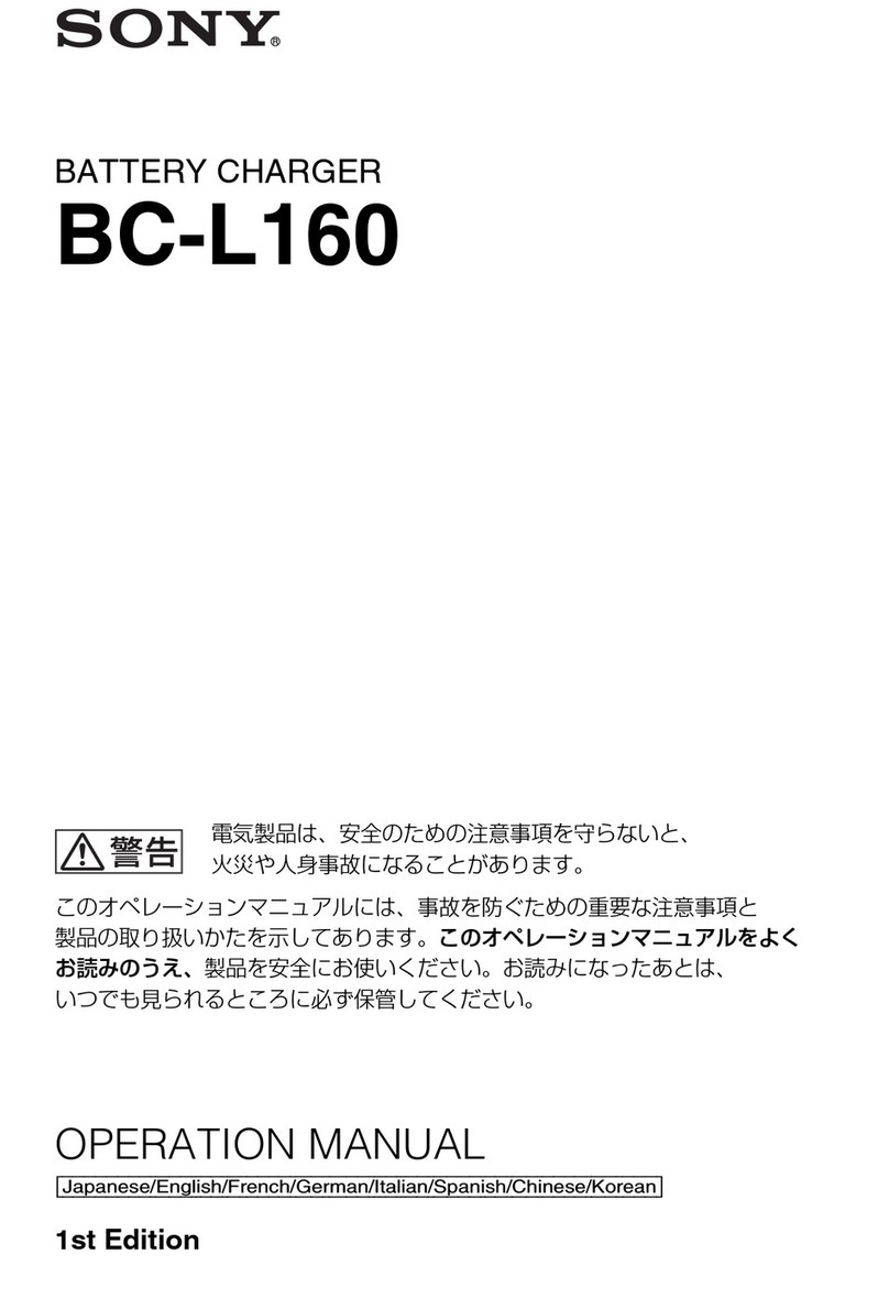 Sony BC-L160 Operation manual