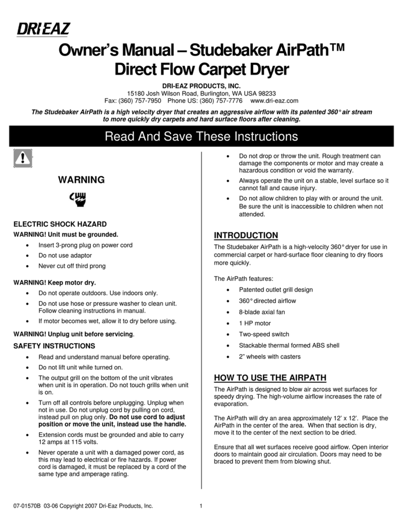 Drieaz Studebaker AirPath User manual