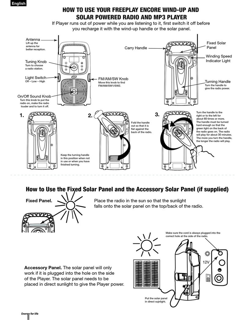 Freeplay ENCORE 703 instructions