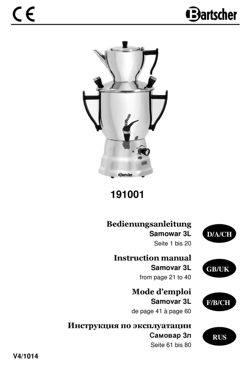 Bartscher 191001 instruction manual