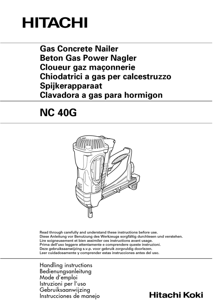 Hitachi NC 40G Handling instructions