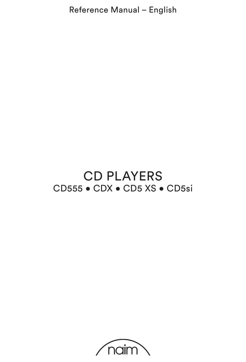 NAIM CD555 User manual