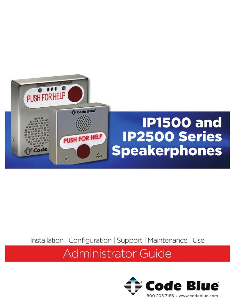 Code Blue IP2501-s Service manual