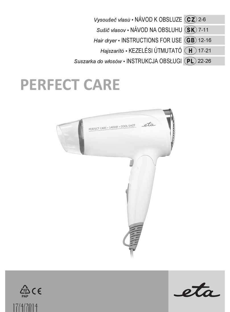 eta PERFECT CARE 2320 User manual