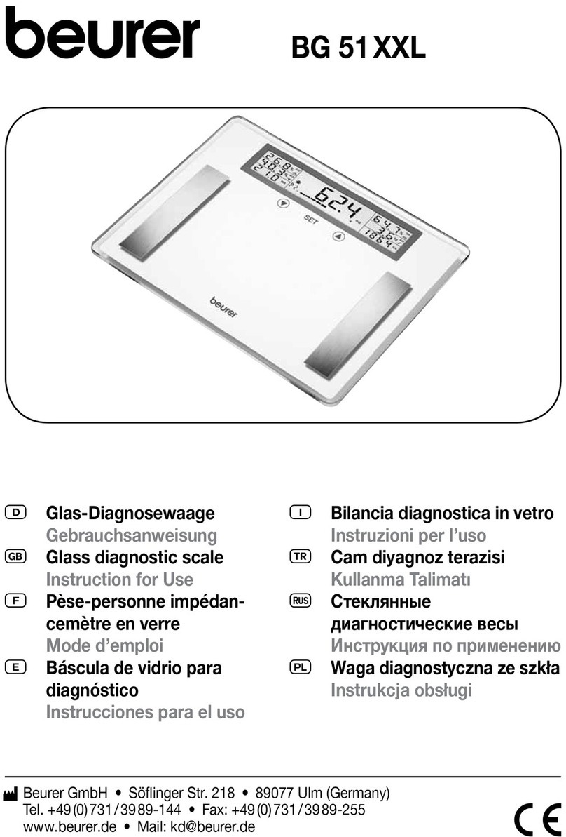 Beurer BG 51 XXL Instructions for use