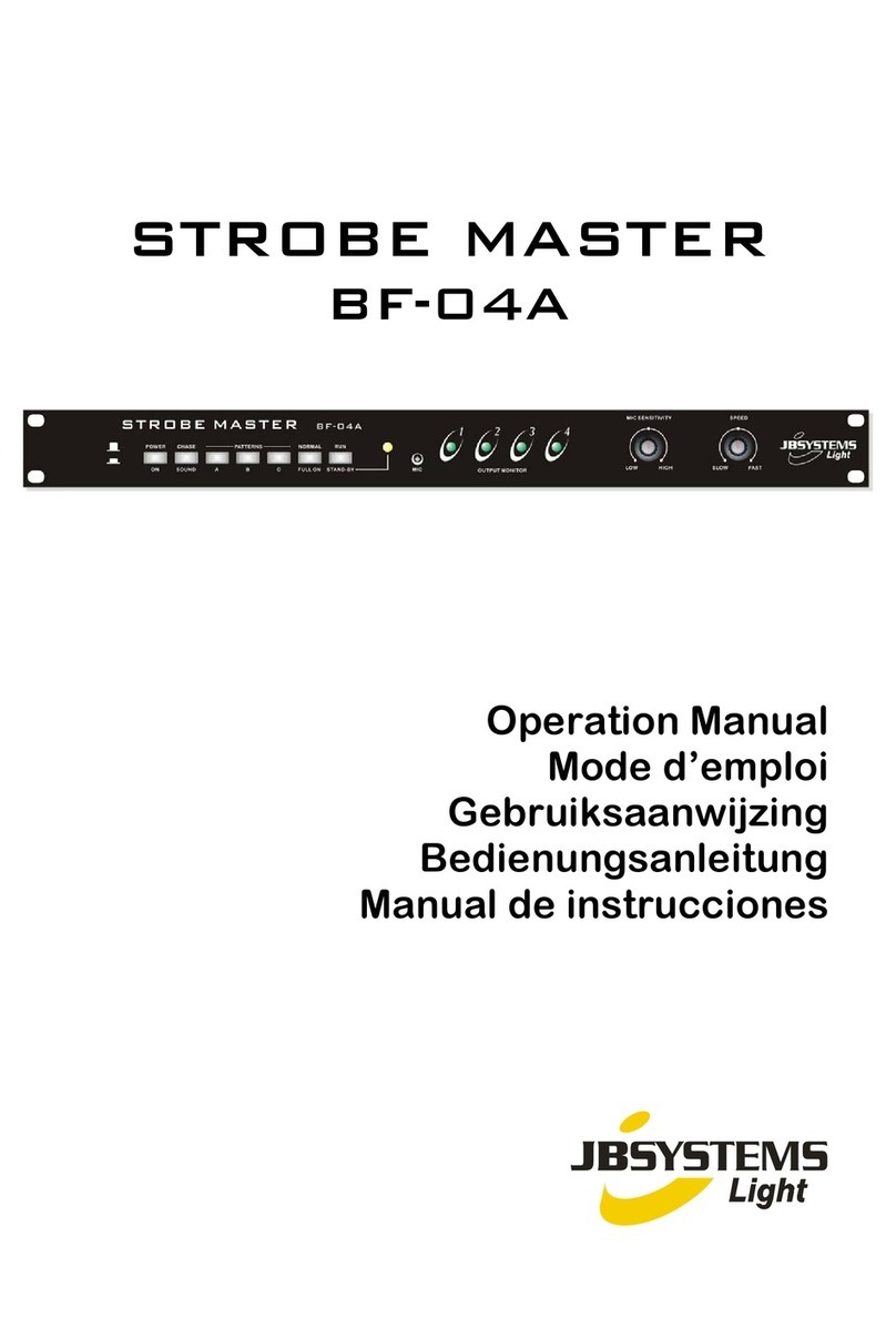 JB Systems Strobe Master BF-04A Operation manual
