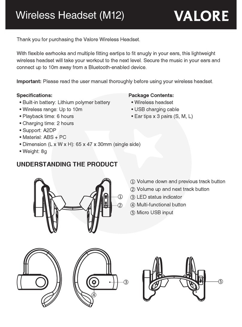Valore M12 manual