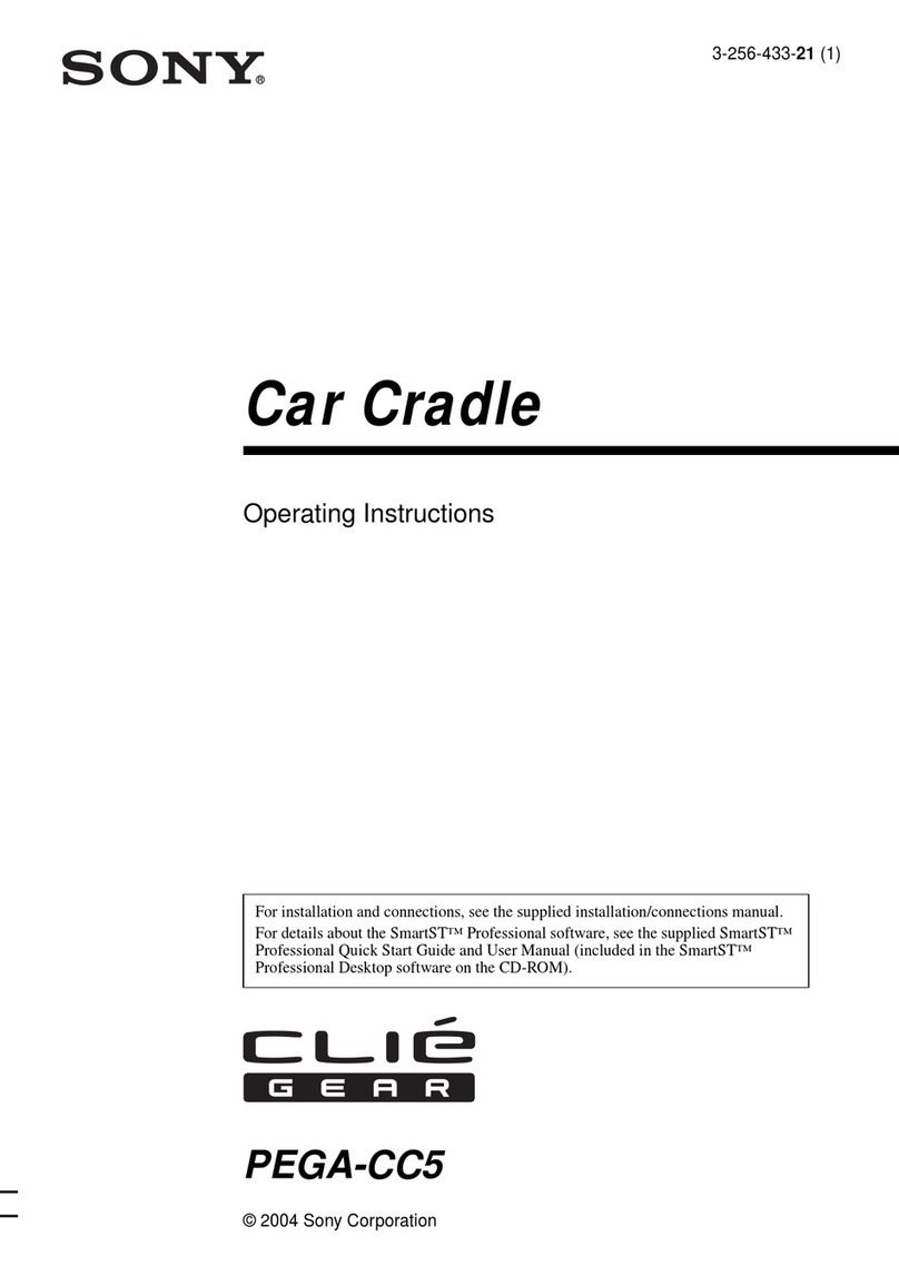 Sony PEGA-CC5 operating instructions