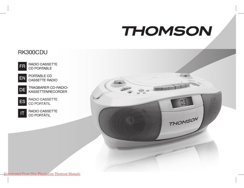 THOMSON RK300CDU User manual THOMSON RK300CDU User manual
