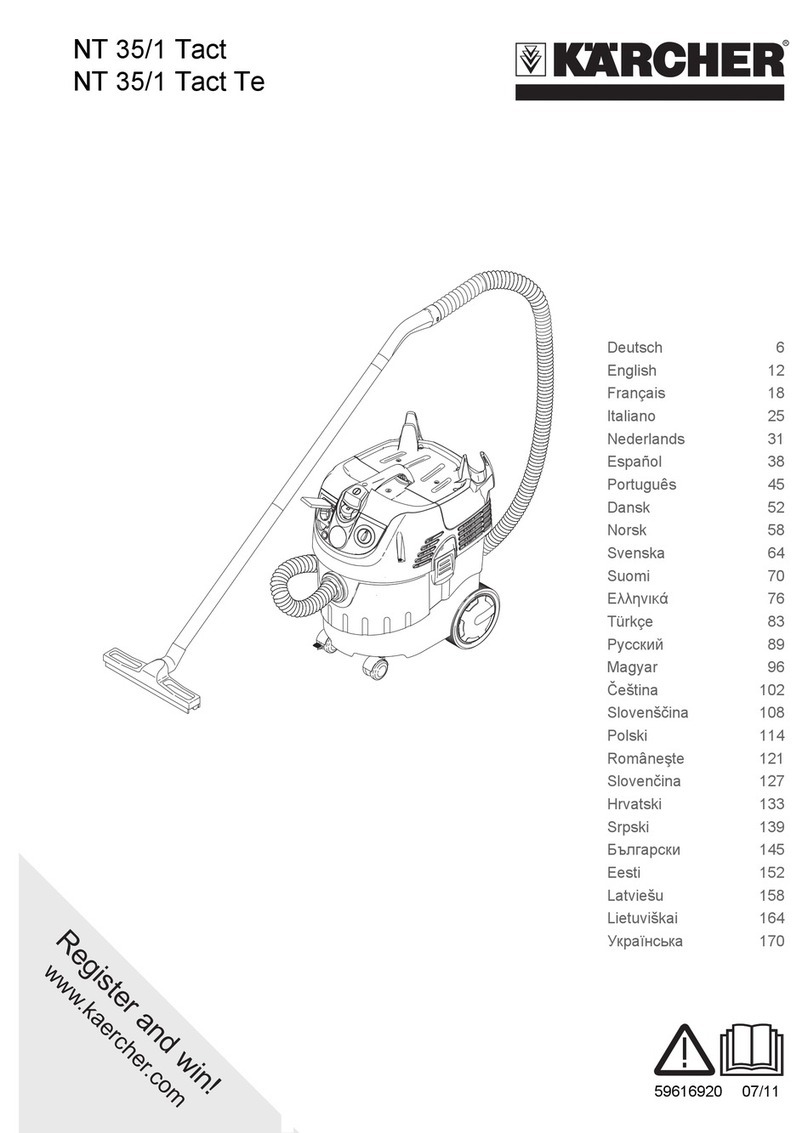 Kärcher NT 35/1 Tact User manual Kärcher NT 35/1 Tact User manual