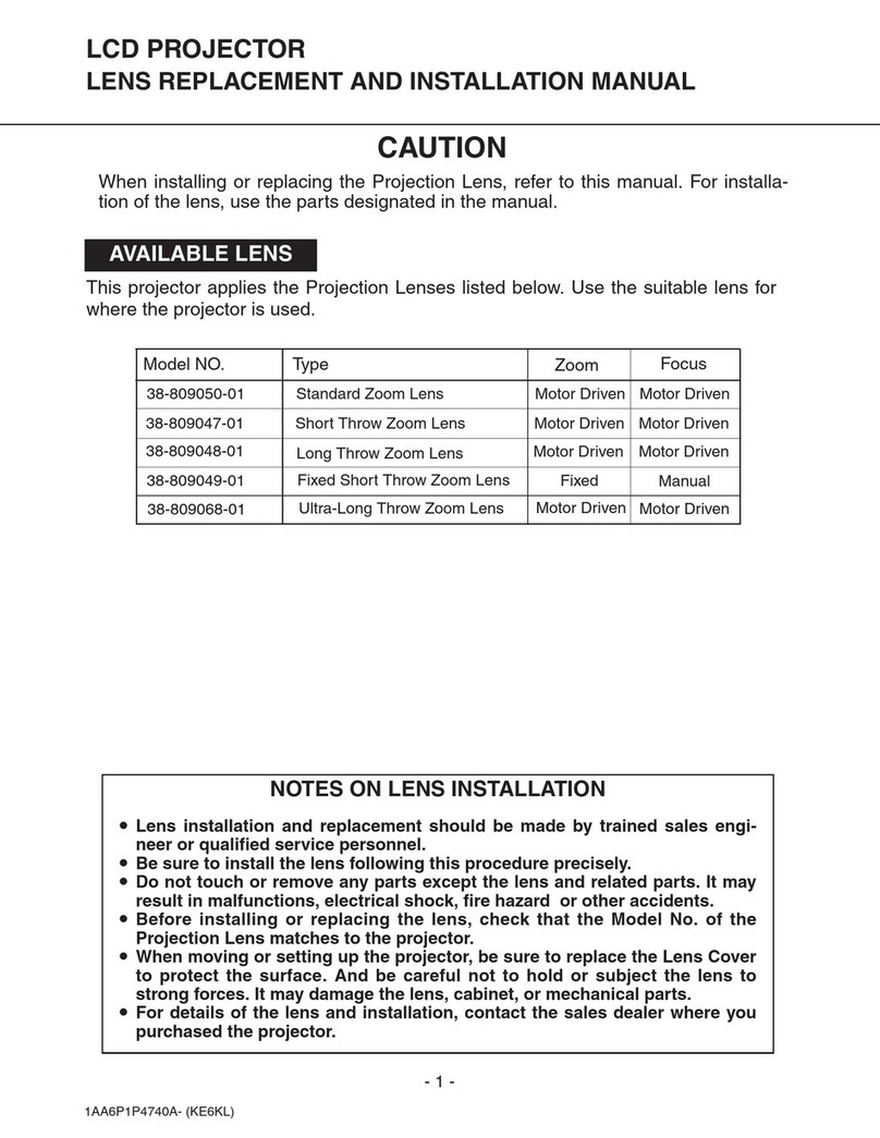 Christie 38-809050-01 installation manual