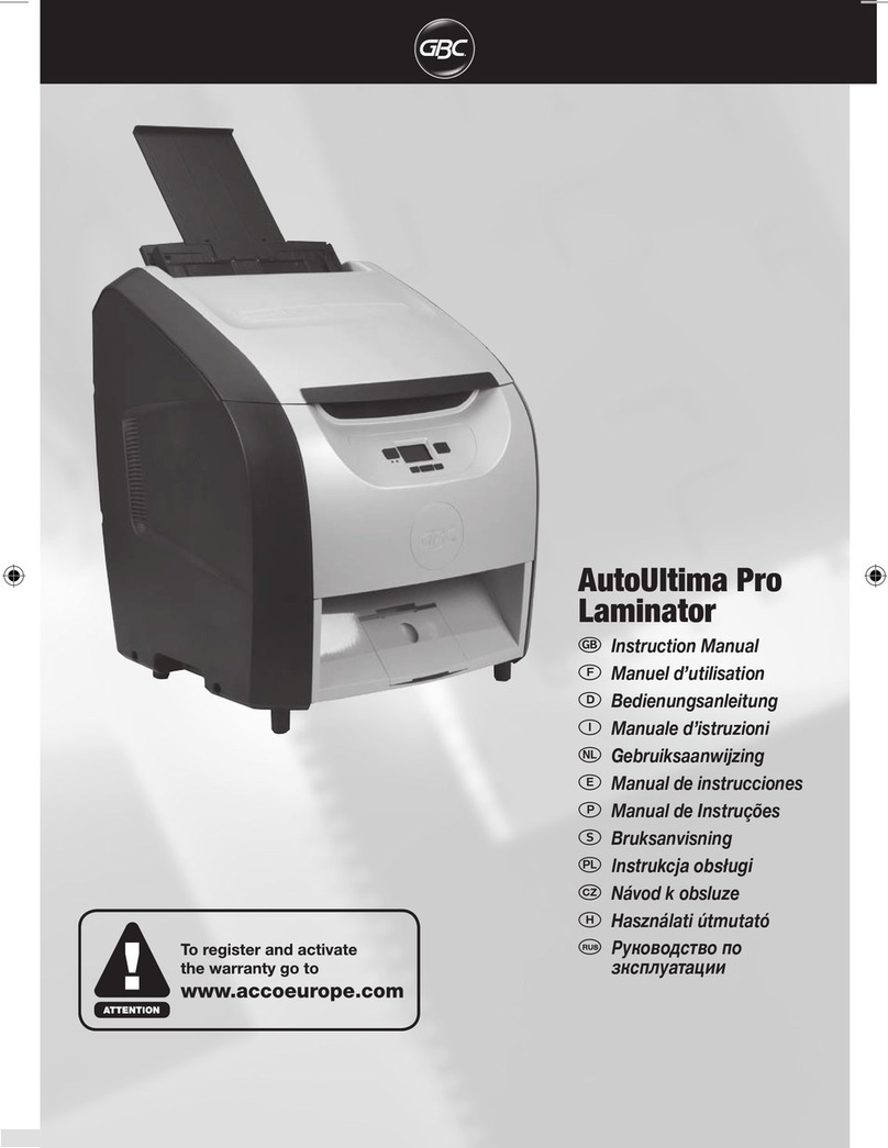 GBC AutoUltima Pro instruction manual