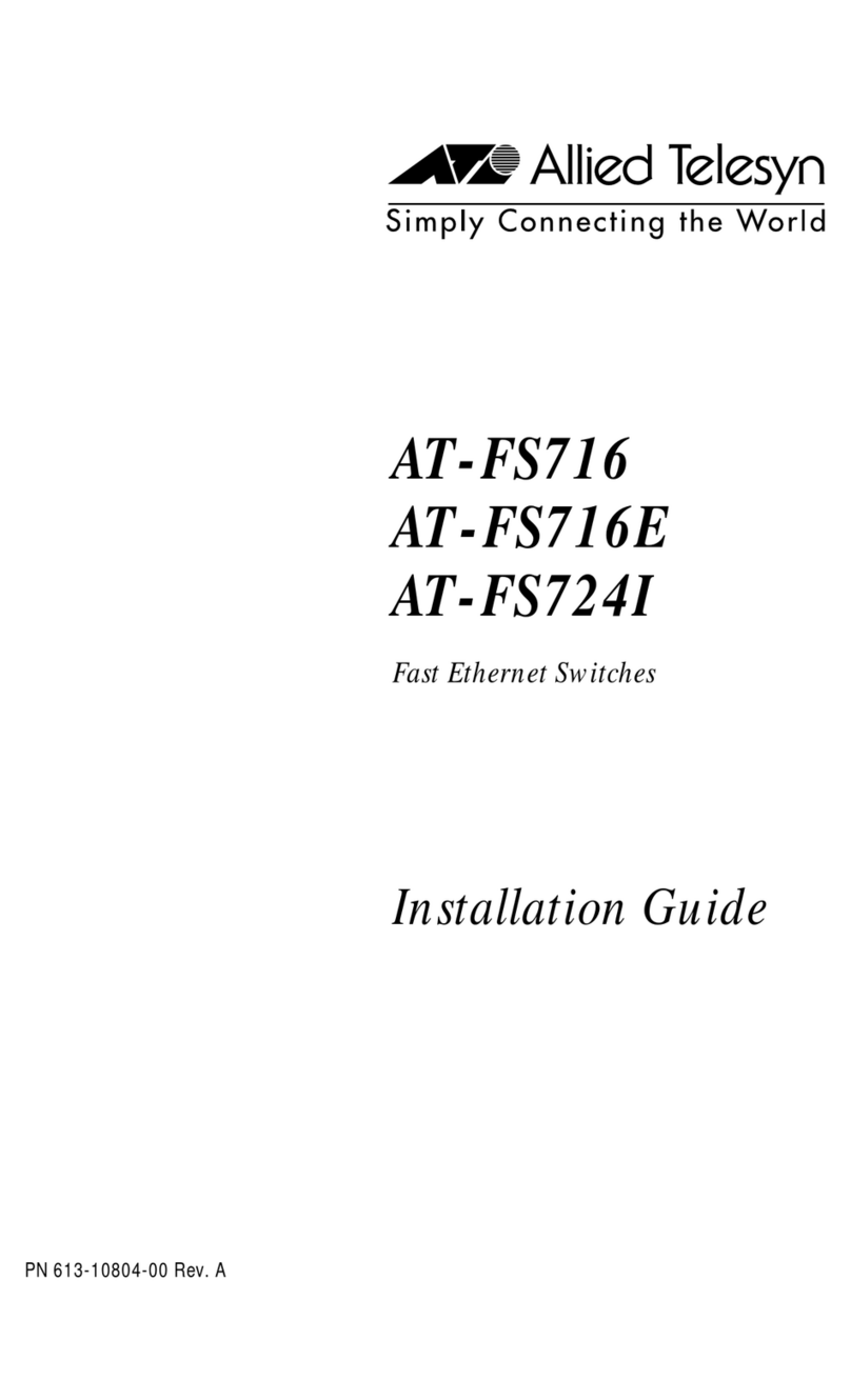 Allied Telesis AT-FS716 installation guide