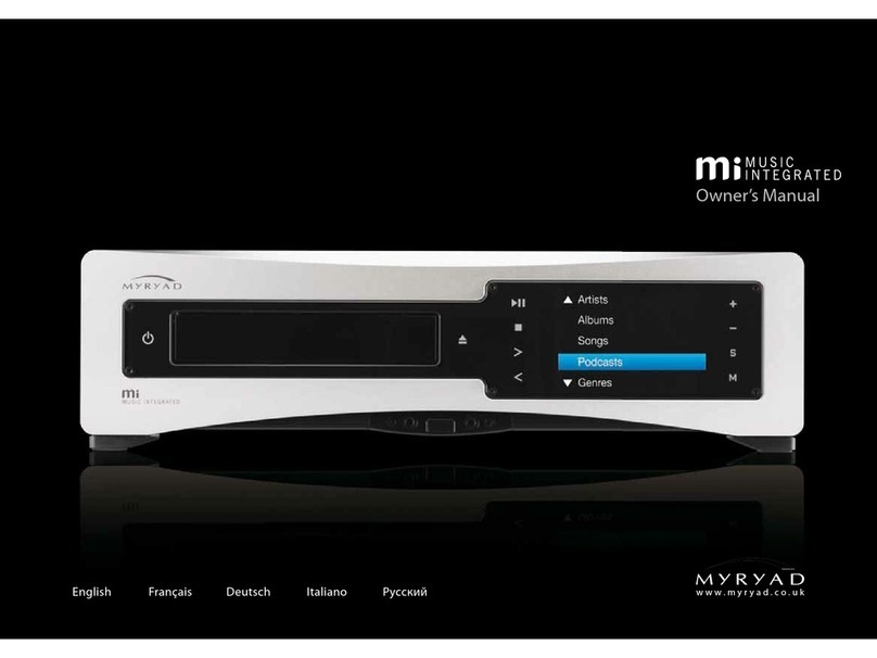 Myryad Mi Music Integrated User manual