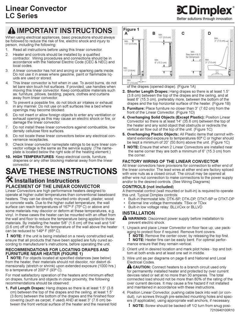 Dimplex LC2507W31 User manual