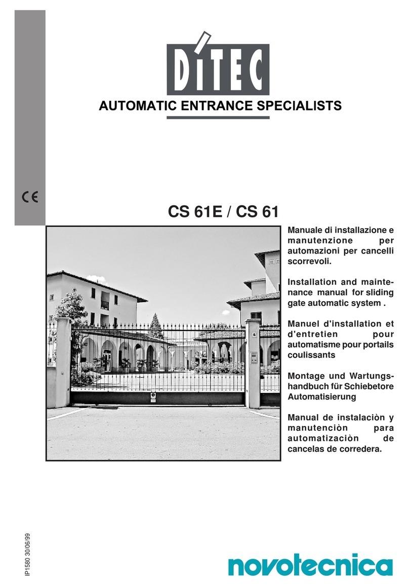 DITEC CS 61E Manual