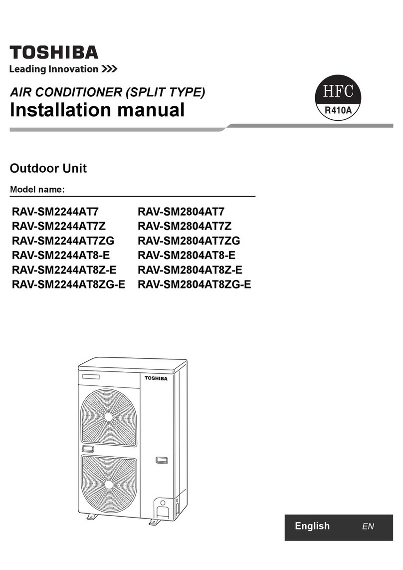 Toshiba RAV-SM2804AT7 installation manual
