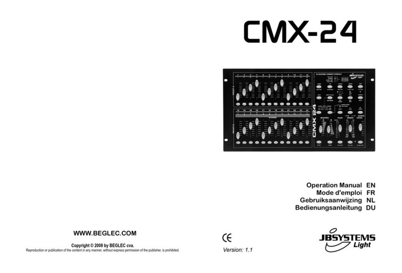 JB Systems CMX 24 Operation manual