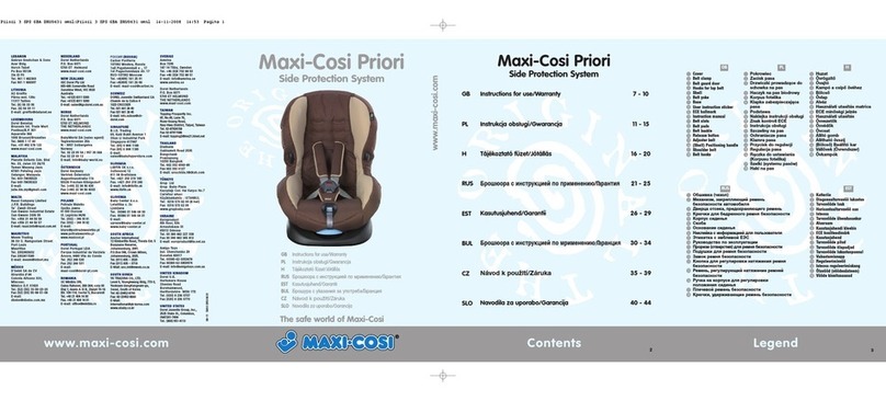 MaxiCosi Priori Troubleshooting guide