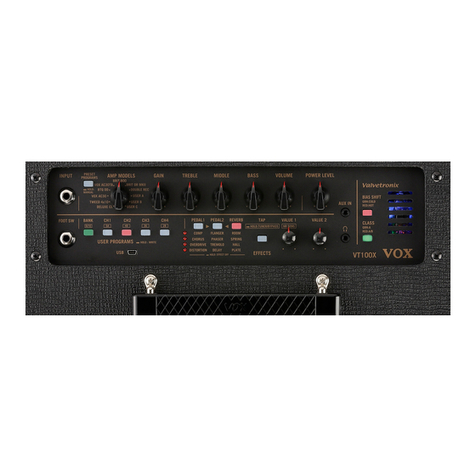 Vox VT100X User manual
