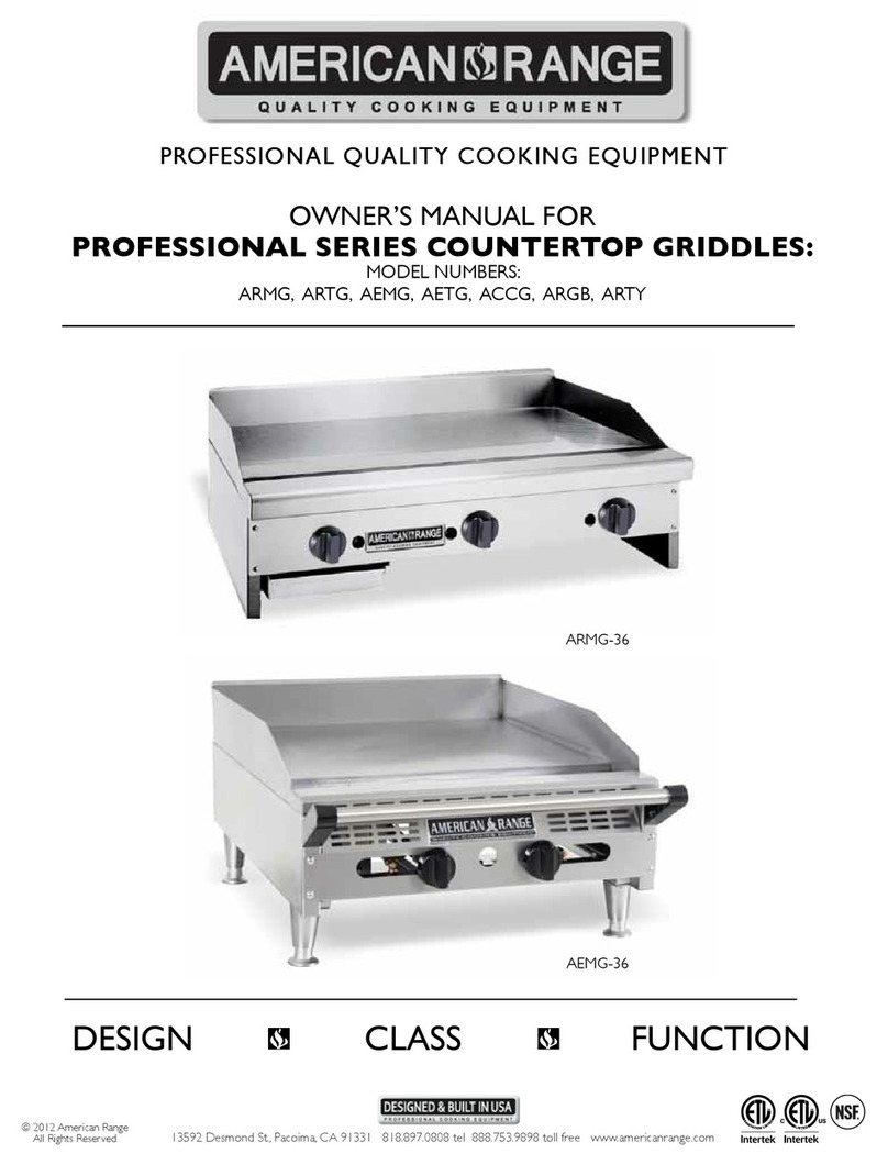 American Range ARMG owner's manual