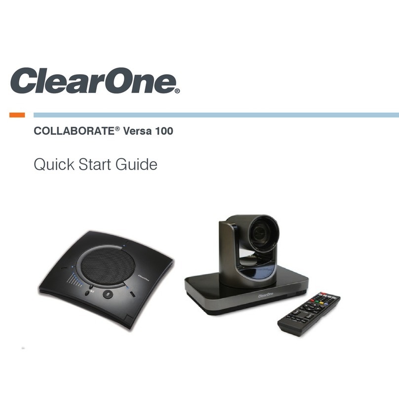 Clear One COLLABORATE Versa 100 User manual Clear One COLLABORATE Versa 100 User manual