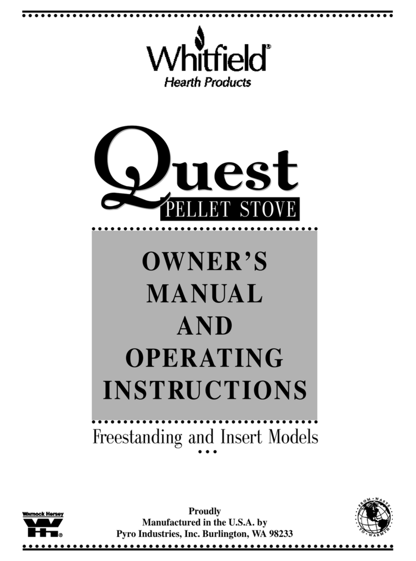 Whitfield quest Owner's Manual and Operating Instructions