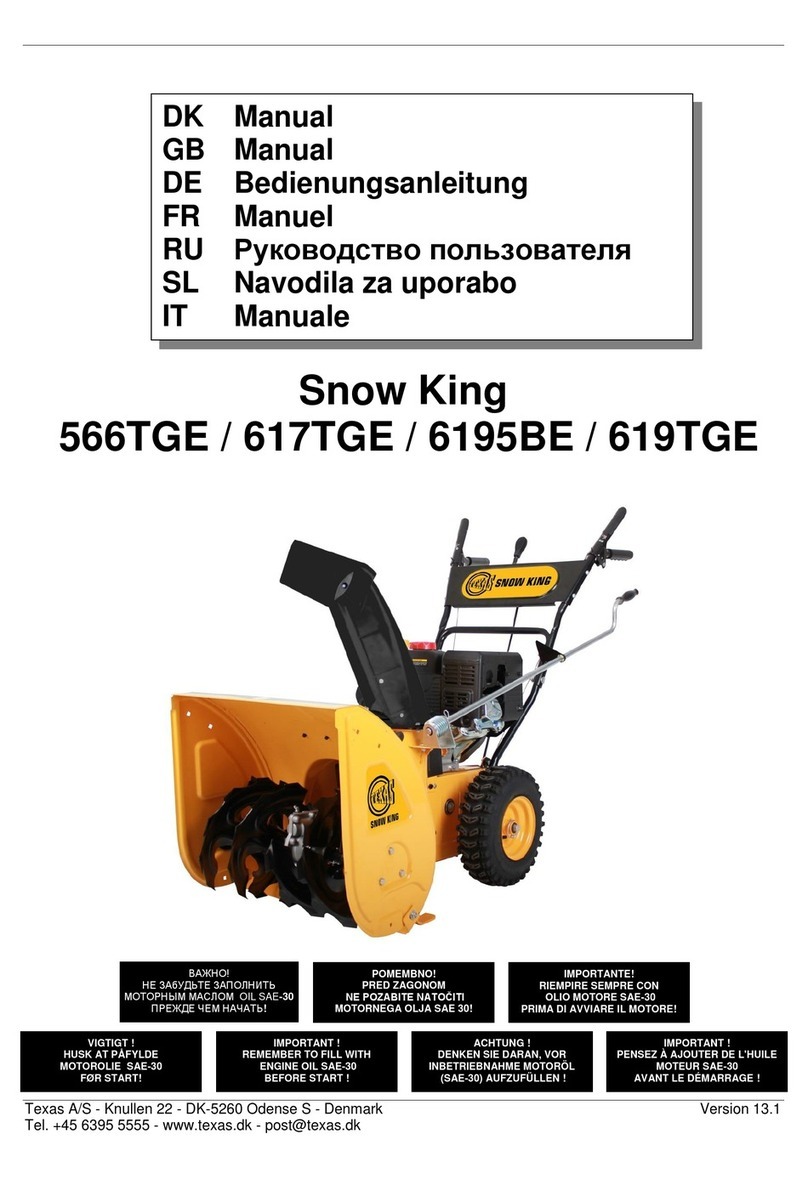 Snow King 566TGE manual