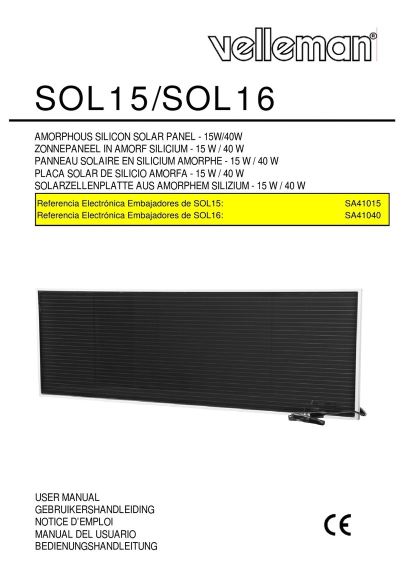 Velleman SOL15 user manual