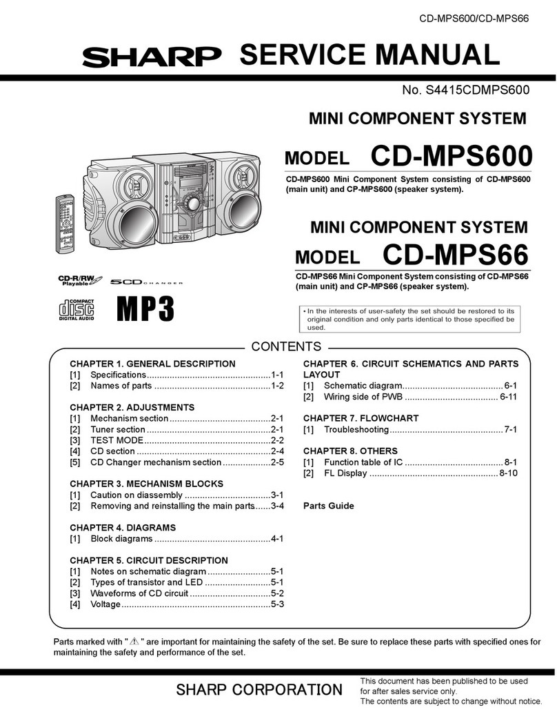 Sharp CD-MPS600 User manual