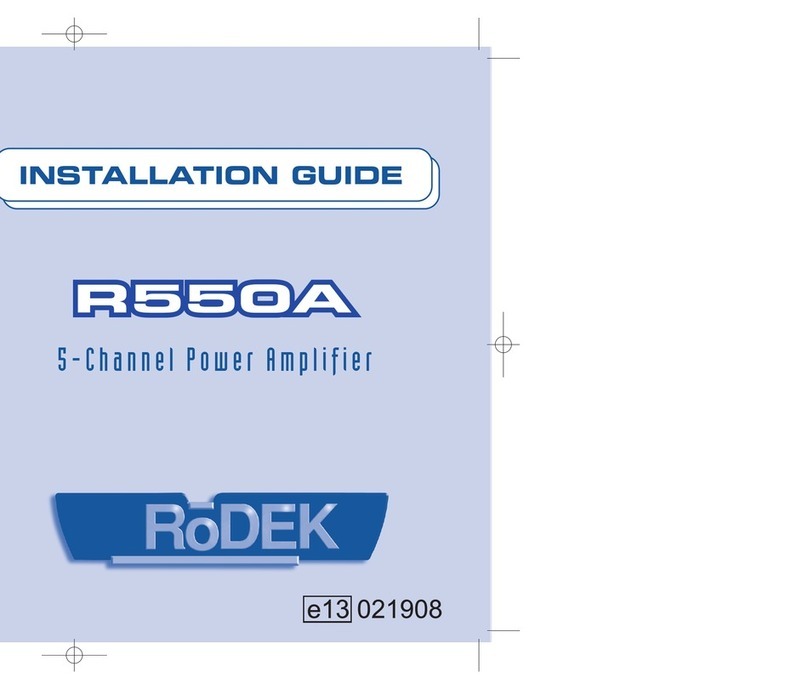 RoDEK R550A installation guide