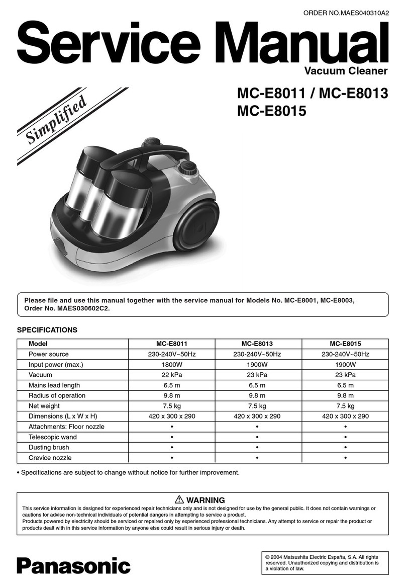 Panasonic MC-E8011 Service manual