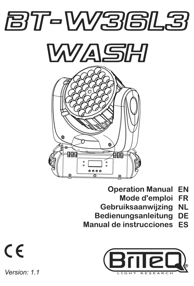 Briteq BT-W36L3 Operation manual