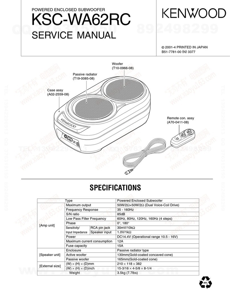 Kenwood KSC-WA62RC User manual