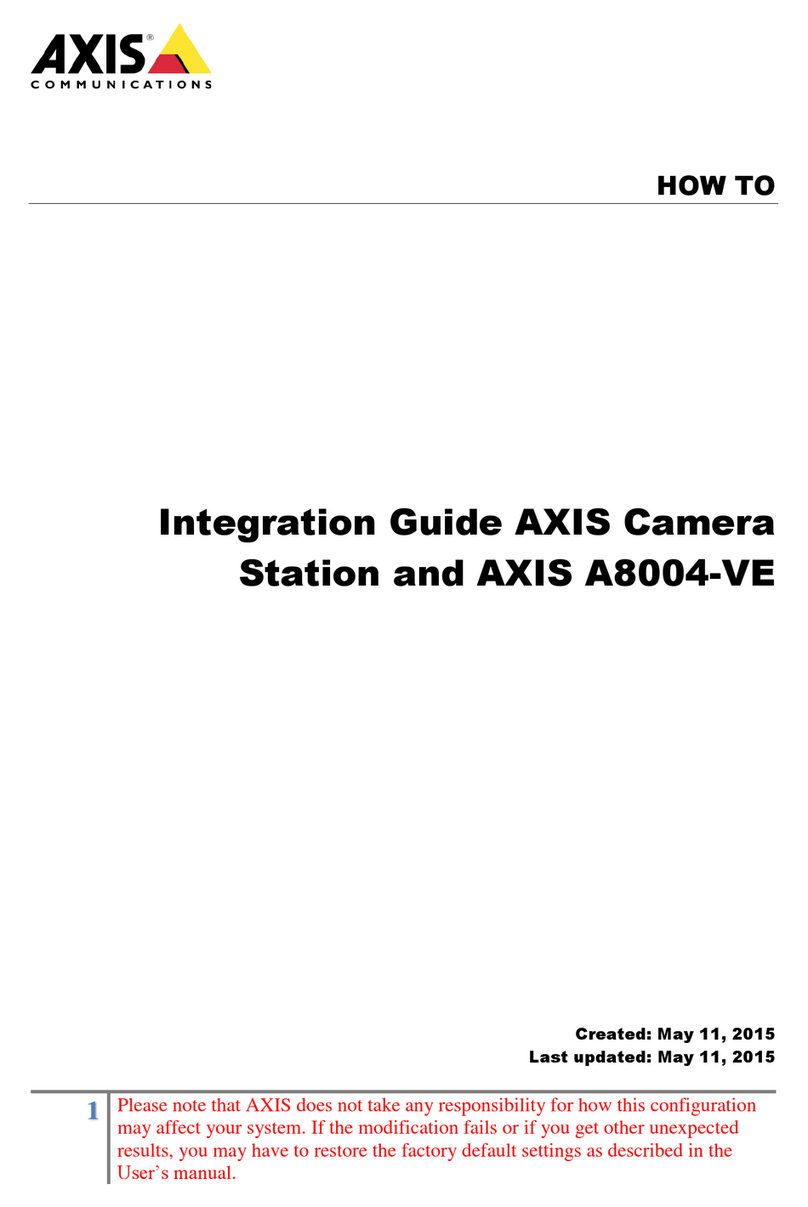 Axis Camera Station Quick setup guide