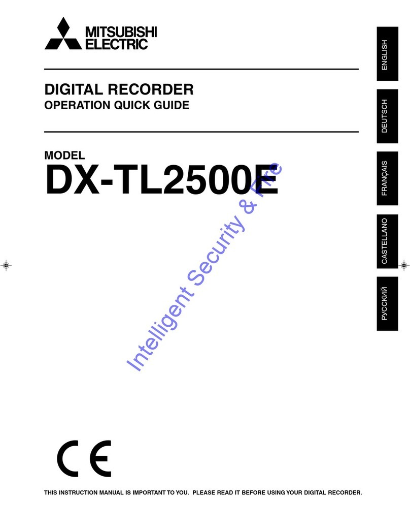 Mitsubishi DX-TL2500E Operation quick guide