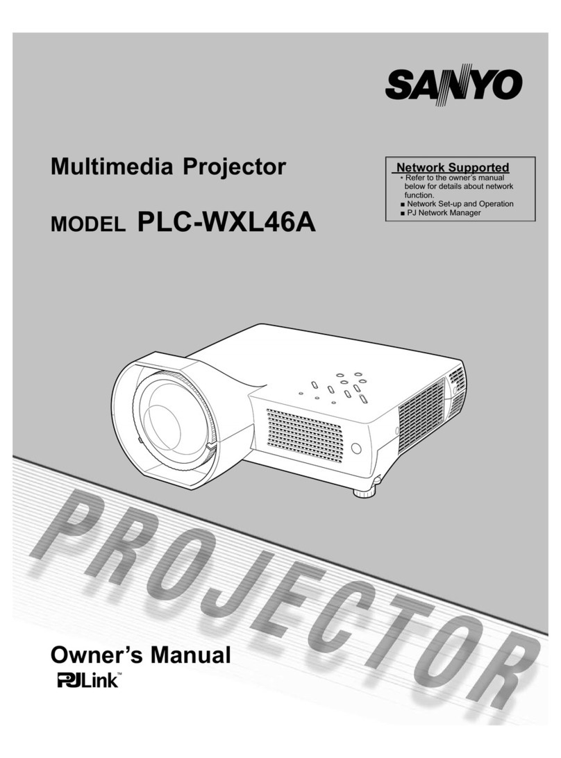 Sanyo PLC-WXL46A User manual Sanyo PLC-WXL46A User manual