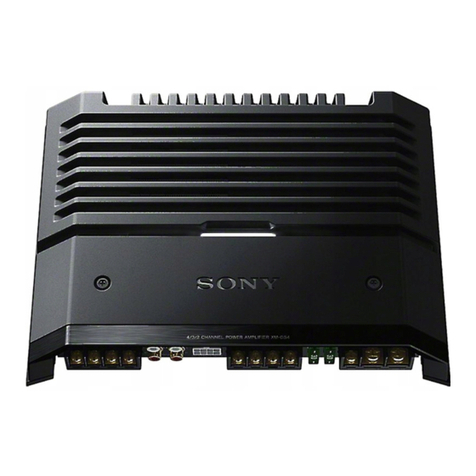 Sony XM-GS4 operating instructions