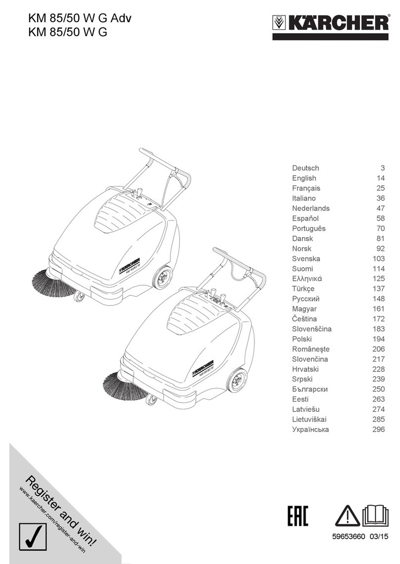 Kärcher KM 85/50 W G Adv User manual Kärcher KM 85/50 W G Adv User manual