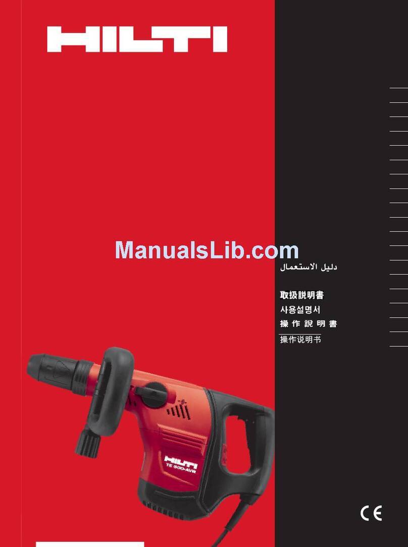 Hilti TE 500 User manual
