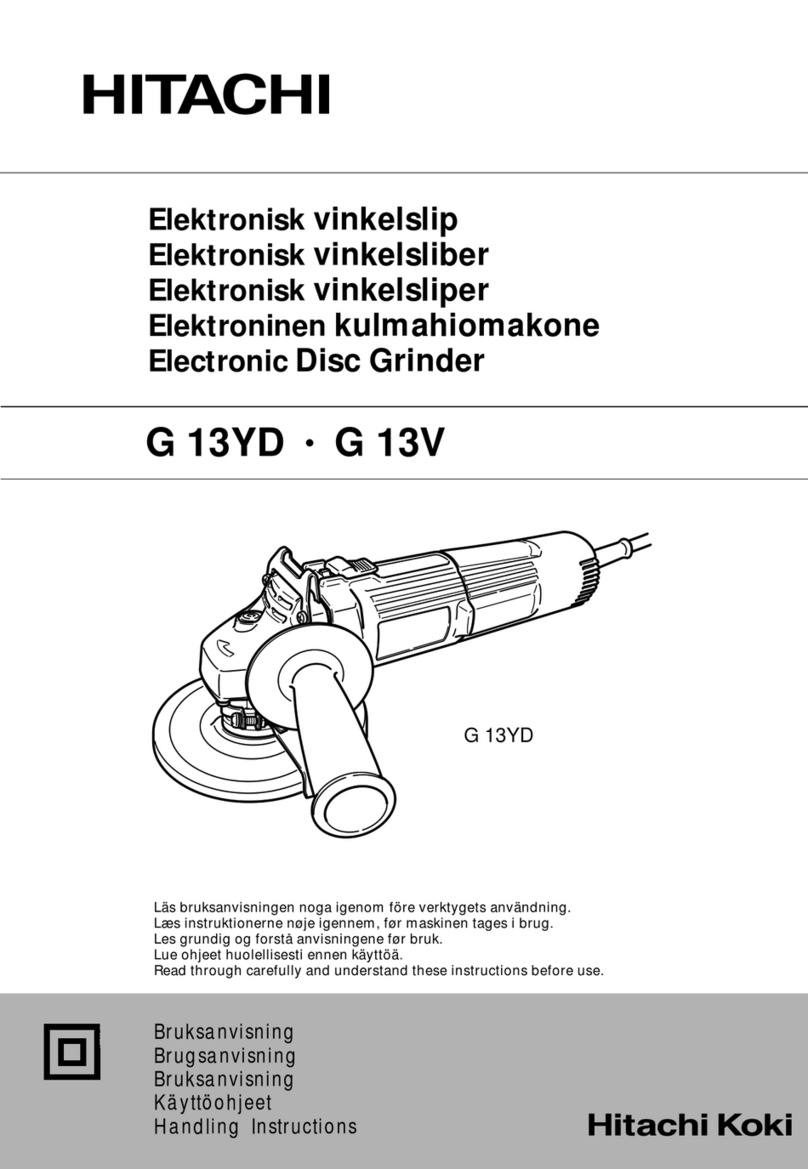 Hitachi G 13YD User manual Hitachi G 13YD User manual