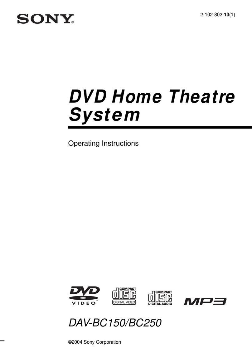 Sony DAV-DC150 User manual Sony DAV-DC150 User manual