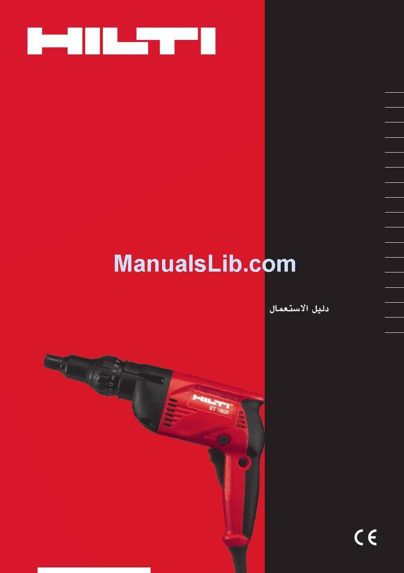 Hilti ST 1800 operating instructions